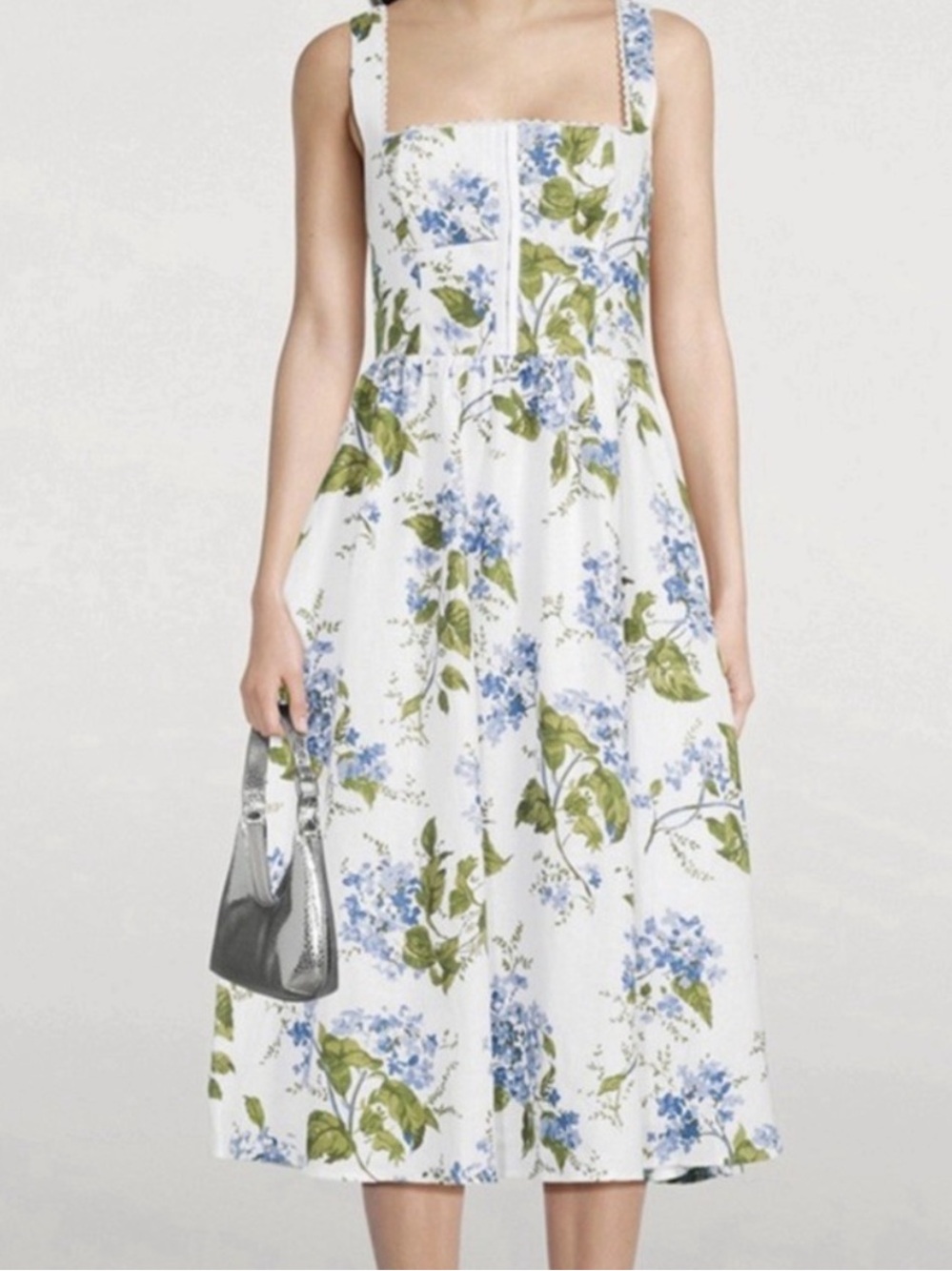 Reformation Tagliatelle Hydrangea print dress - Picture 4 of 13